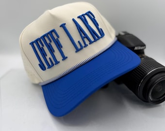 3D puff Text Hat, Custom Performance 5 panel with Rope, Performance Embroidery, Hydro Hats Custom Text, Hydro Hat