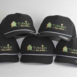 custom logo embroidery golf hat with rope