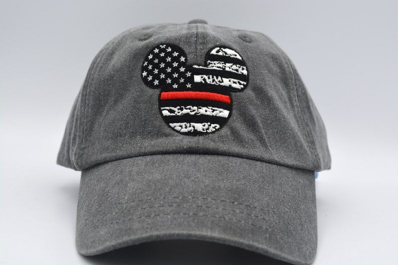Red thin Line Firefighter Hat 