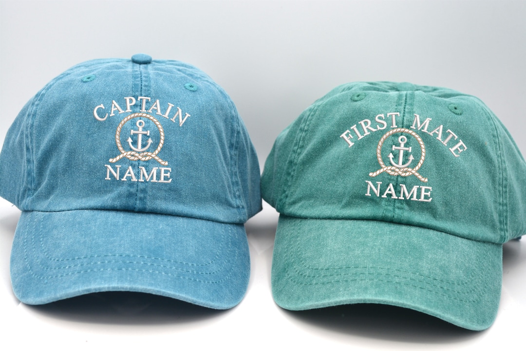 Captain First Mate Hat Unisex Custom Baseball Caps Crew Personalized