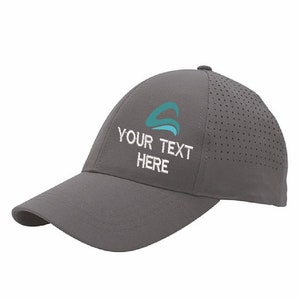 Performance Custom Hat, Embroidered Logo, Custom Logo Cap, Unisex Sports Hat, Quick Dry hat, UNSTRUCTURED -( SOFT FRONT)