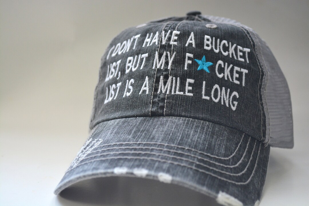 Funny Sarcasm Saying Cap Distressed Women's Trucker Hat Personalized