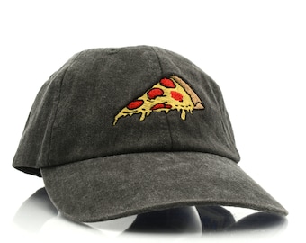 Pizza Slice Baseball  dad Cap Pepperoni Pizza Baseball Cap, Pizza Embroidered Hat, Embroidery Dad Hat,  Pizza Hat