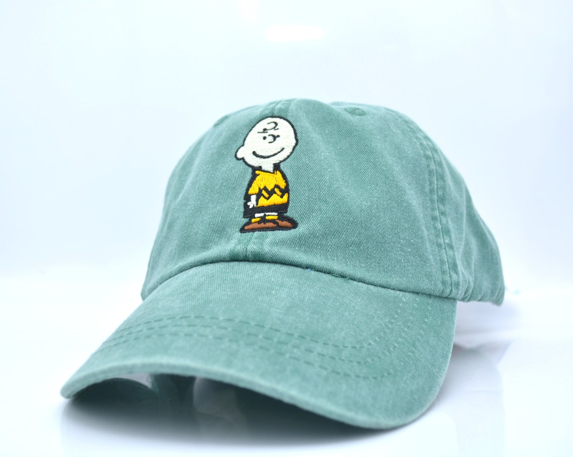 Charlie Brown Hat peanuts Snoopy Hat Baseball Caps Embroidered Etsy