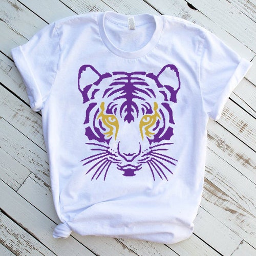 Tiger Face LSU T-shirt - Etsy Australia