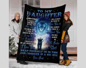 TO OUR DAUGHTER MOM /& DAD MESSAGE BLANKET