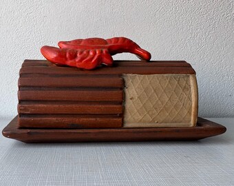 Vintage Lobster Butter Dish circa the 50's