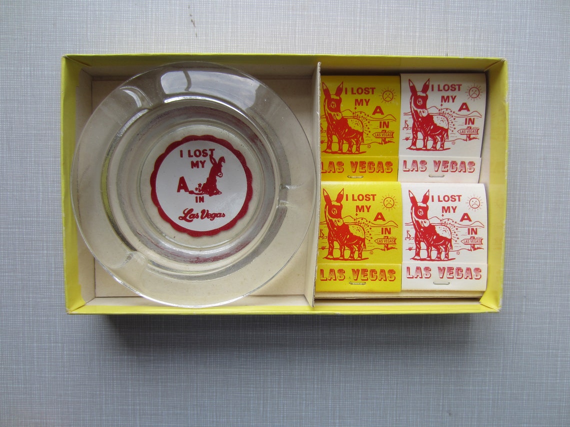 Vintage Novelty Ashtray and Matches circa the 70's Etsy