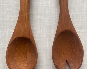 Mid Century Modern Salad Spoons