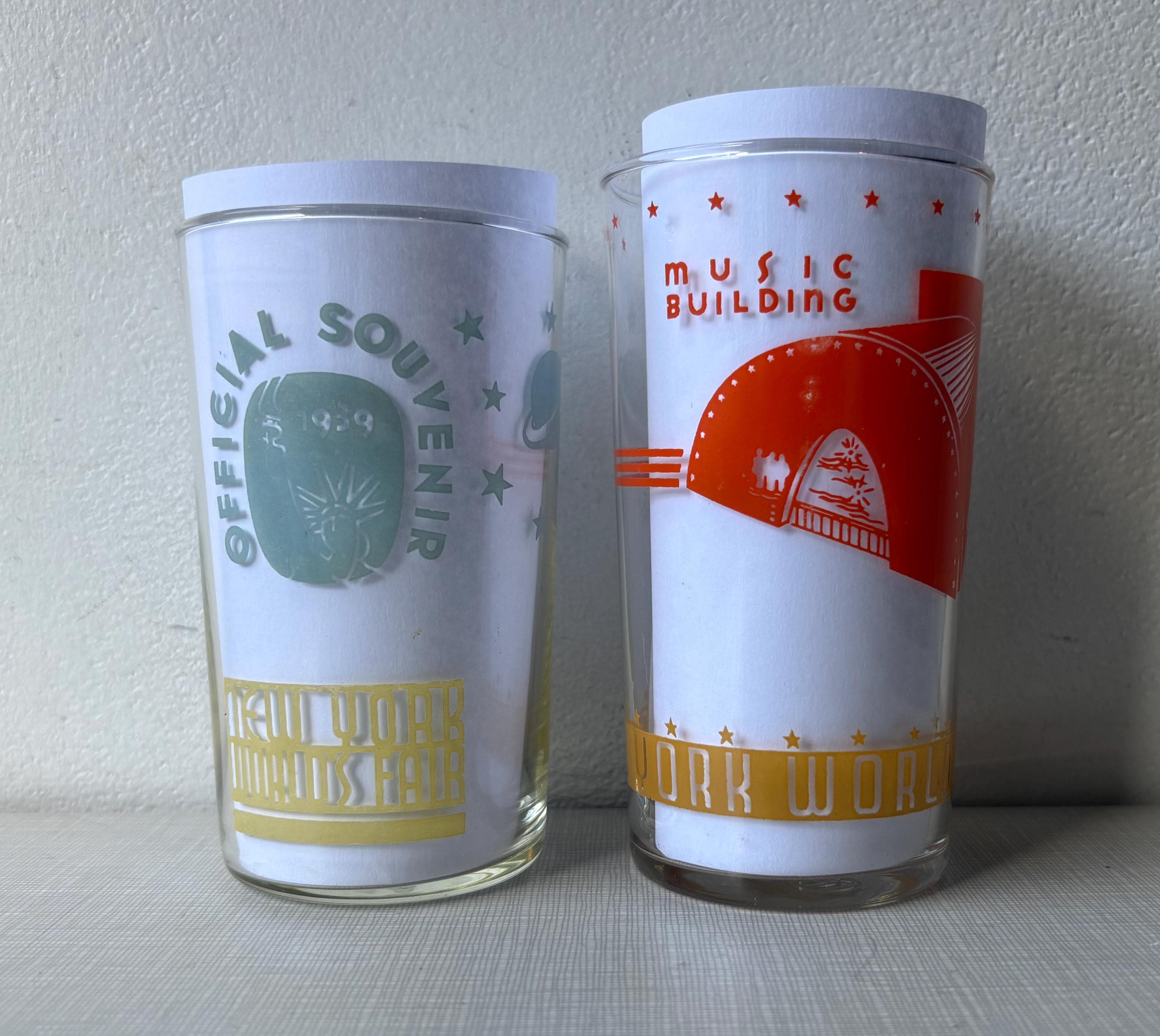 1939 Worlds Fair Drinking Glasses - Etsy Canada