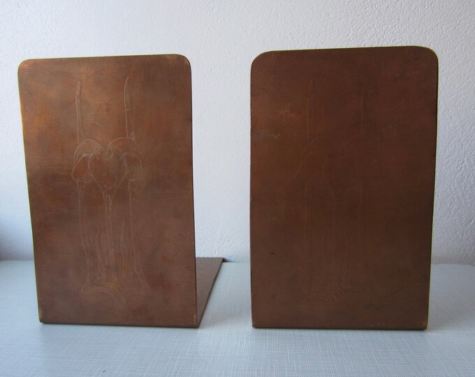 Vintage Art Deco Bookends Etsy