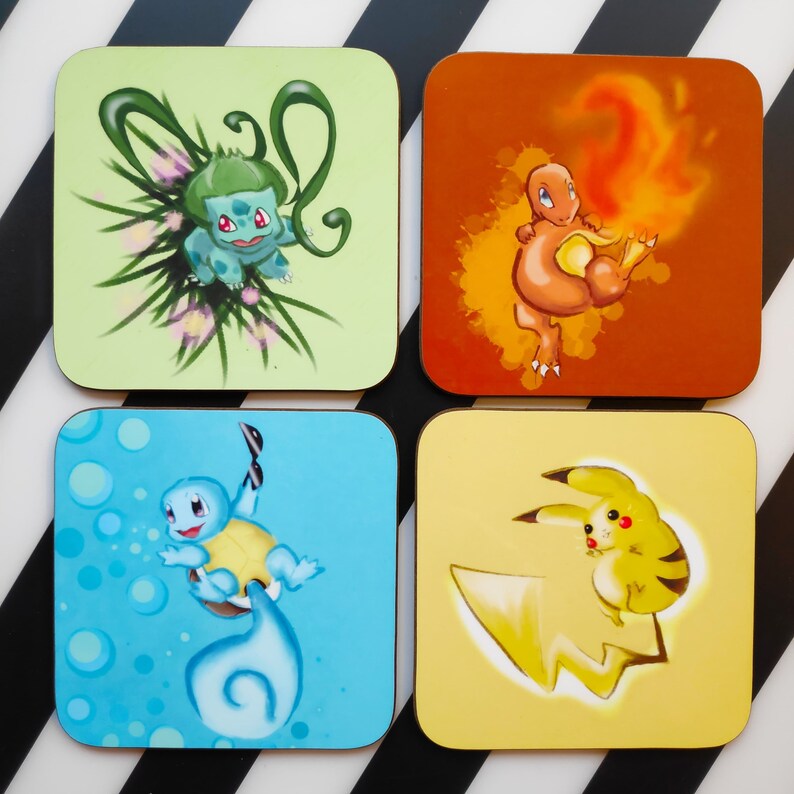 Pokémon Coasters Includes All Eevolutions Etsy