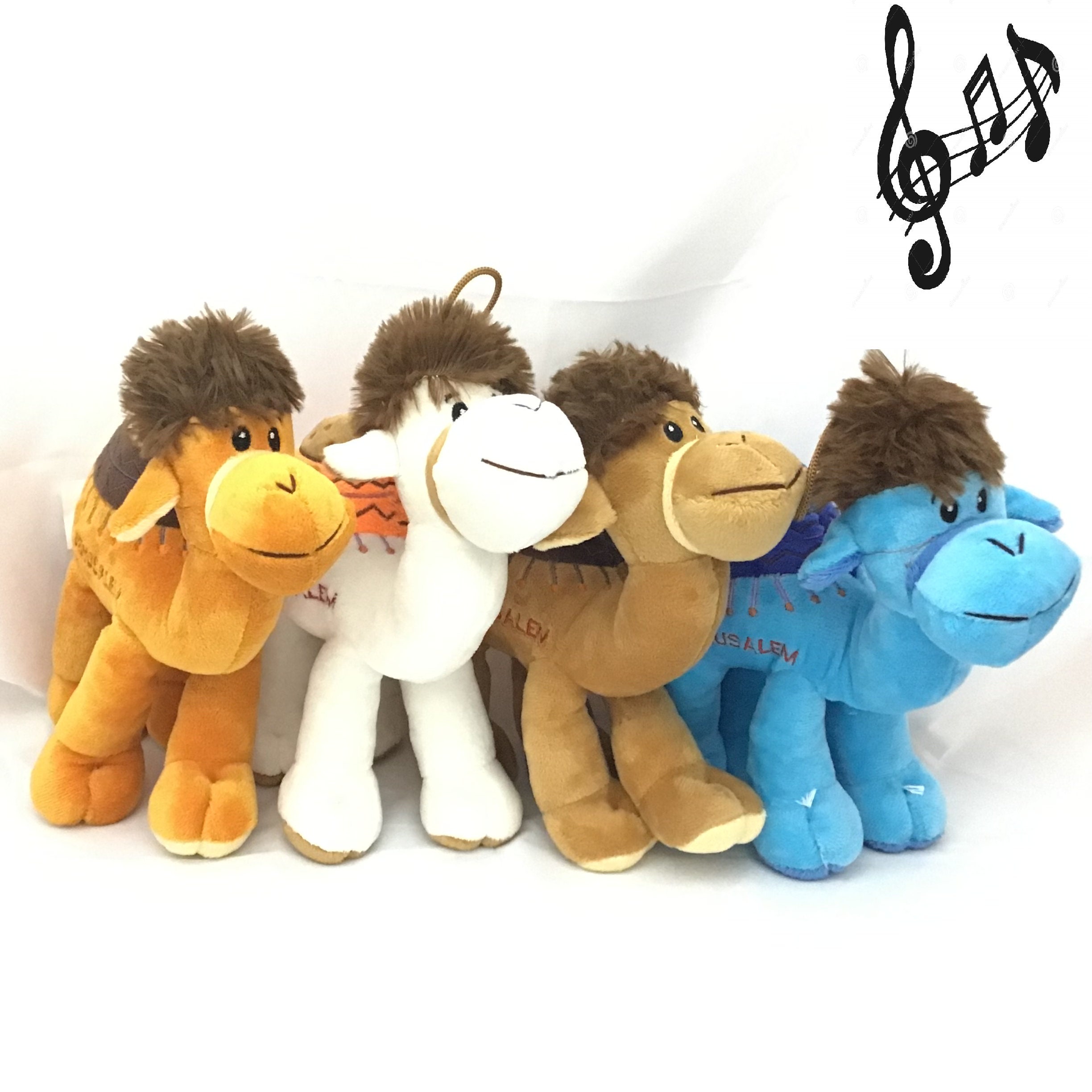 12" Egyptian Leather Large Toy Camel Animal Set:Great Gift 6" 