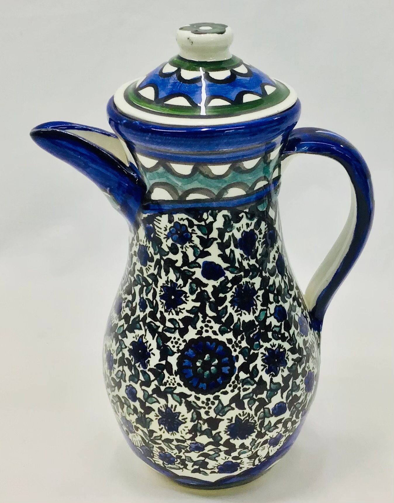 Hand Made Hand Painted Ceramic Tea Set. Teapot 2 Candle Etsy