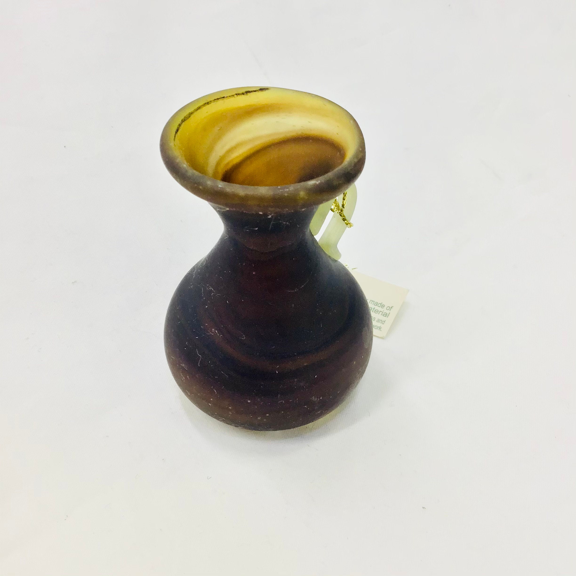 Estilo fenicio Hebron vidrio vaso pequeño jarrón hecho a mano Etsy