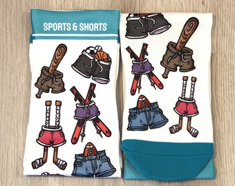Sports & Shorts Socks: Novelty Athletic Socks