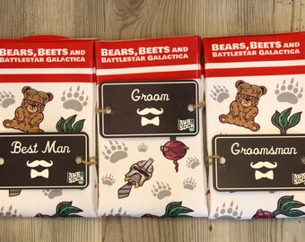 Groomsmen Socks | The Office Socks | Bears, Beets, & Battlestar Galactica