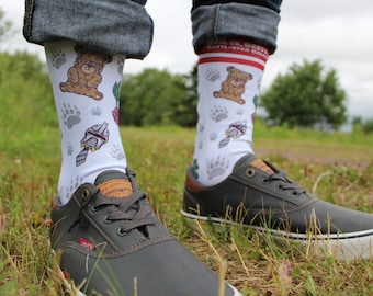 Bears Beets Battlestar Galactica Socks - The Office Dwight Schrute Crew Socks