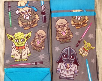 Jedis & Neckties Parody Socks - Geeky Star Wars Gift