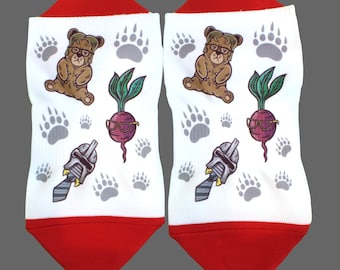 Bears, Beets, & Battlestar Galactica Socks | The Office Ankle socks