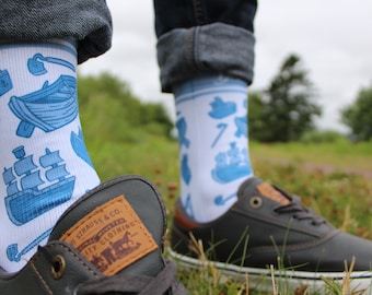 Boats & Hoes Socks: Step Brothers (Parody) Socks