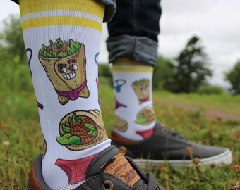 Burritos & Speedos Socks: Funny Novelty Socks