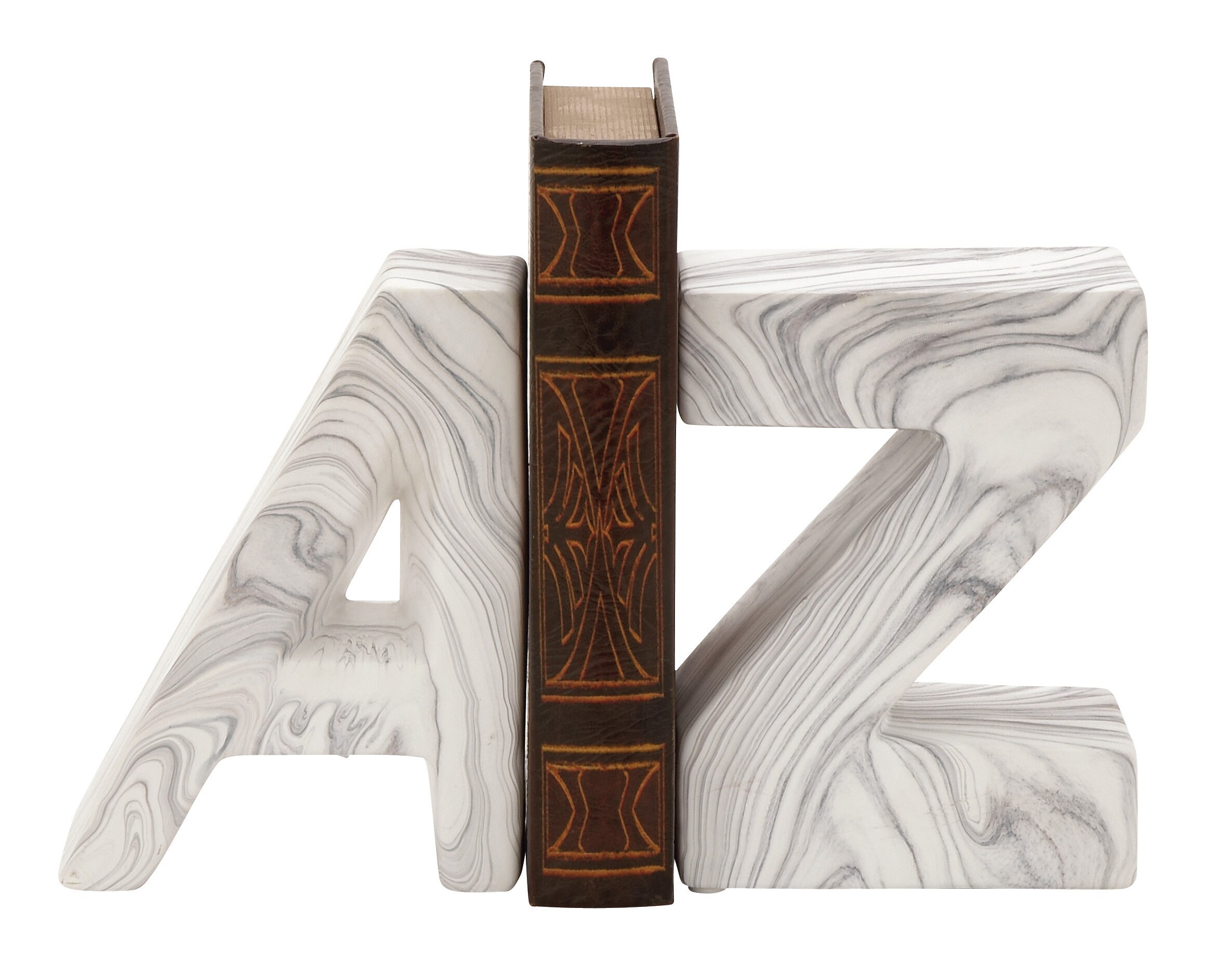 A and Z Bookends - Etsy
