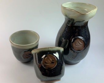 Jug with two cups for Sake