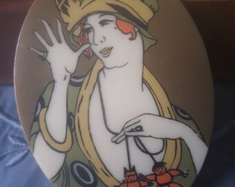 Broche Vintage Matière Première Paris - Étain Et émail Noir - Composition Enroulement