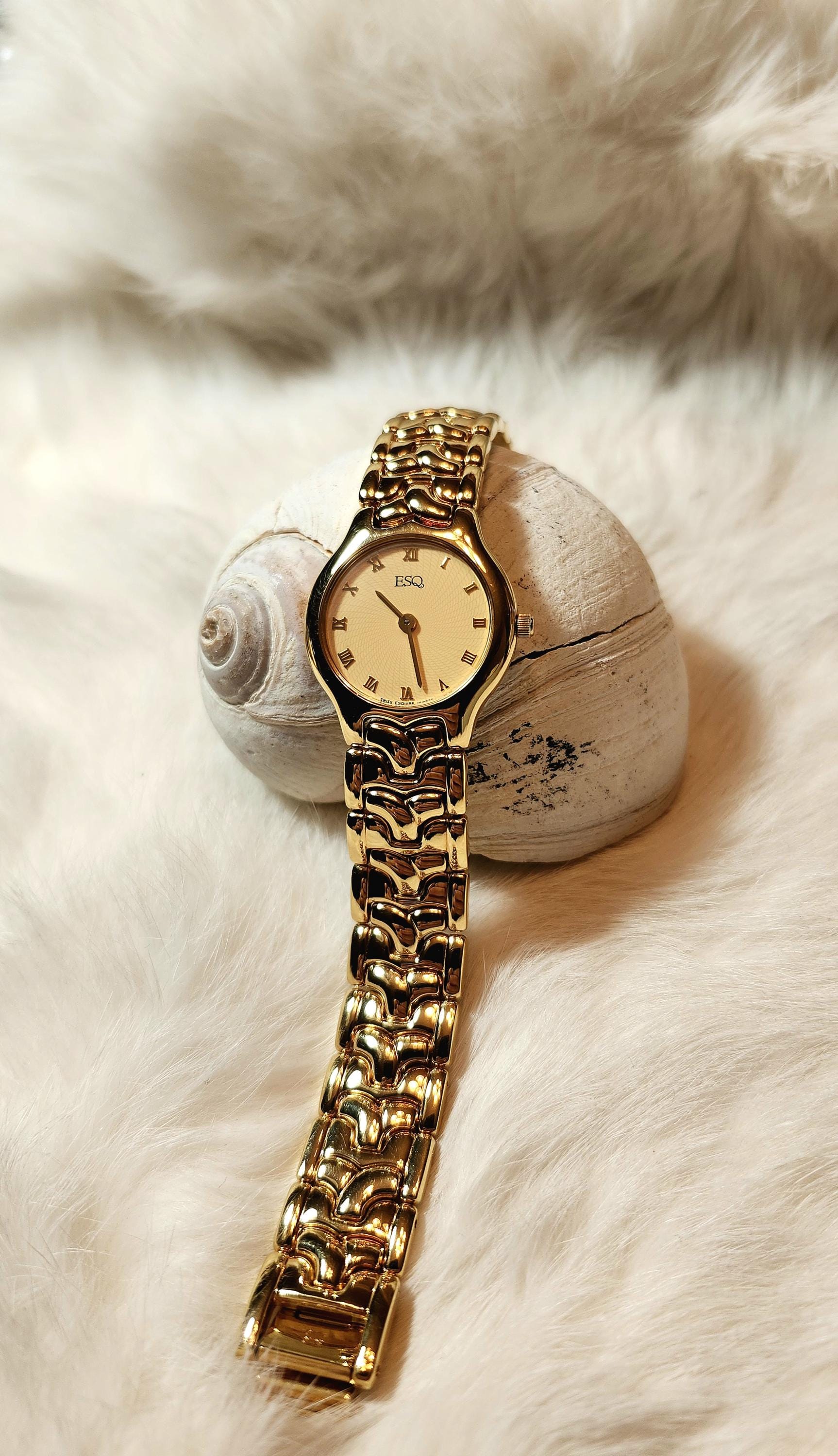 ESQ by Movado Ladies Gold Dress Watch, Swiss Made - Etsy display picture 1