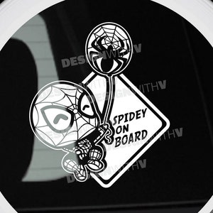 Baby On Board - Sticker Car Decal - Spider-Man 6&quot;x6&quot;