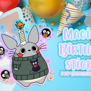 Birthday Character Sticker - 3&quot; x 3&quot;