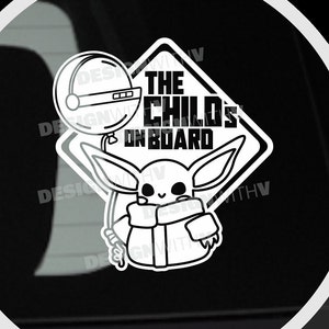 Baby On Board - Vinyl Car Decal - THE CHILD 6&quot;x6&quot;