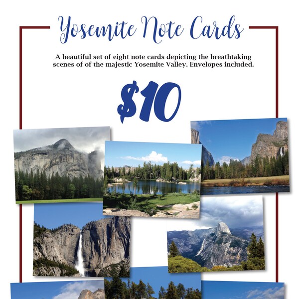 Yosemite Note Cards