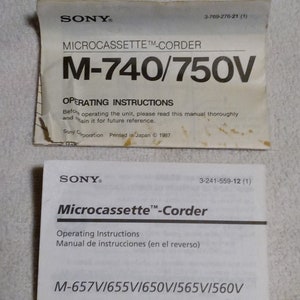 Vintage Sony Microcassette-corder M-560V image 2