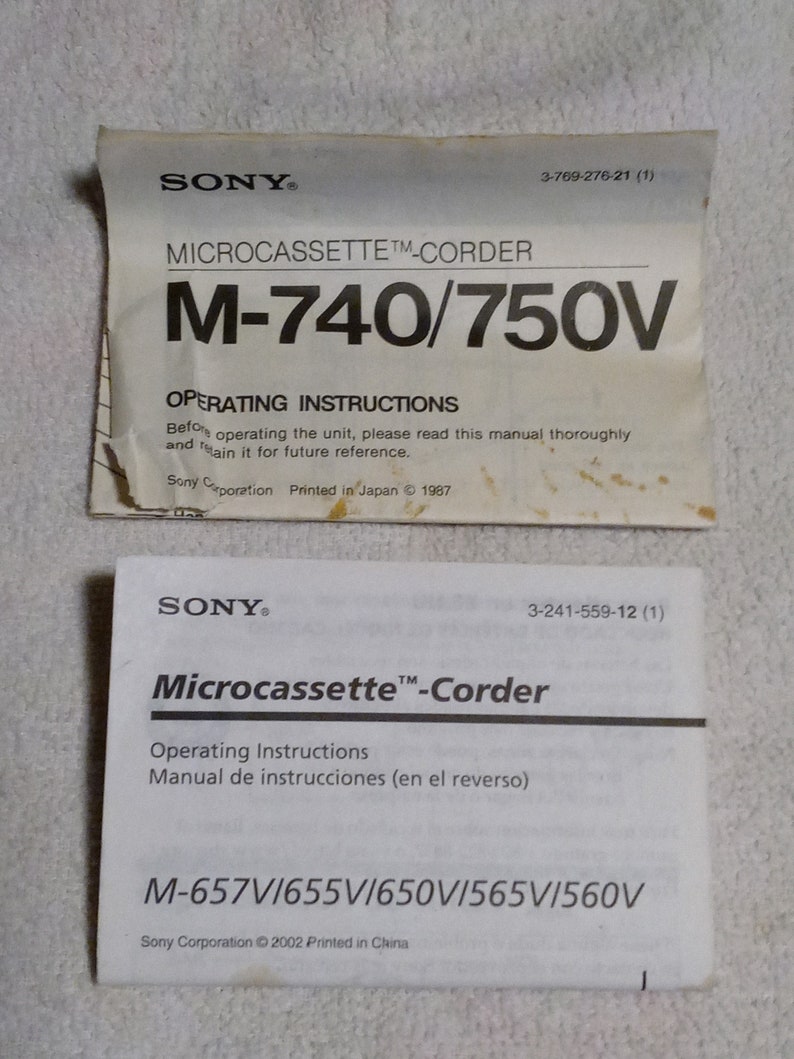 Vintage Sony Microcassette-corder M-560V image 2