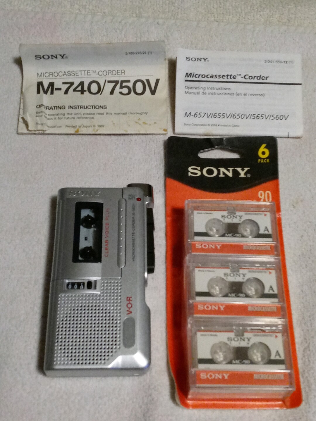 Vintage Sony Microcassettecorder M560V Etsy