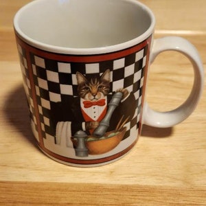 Stephanie Stouffer Sakura gourmet cats coffee mug cup