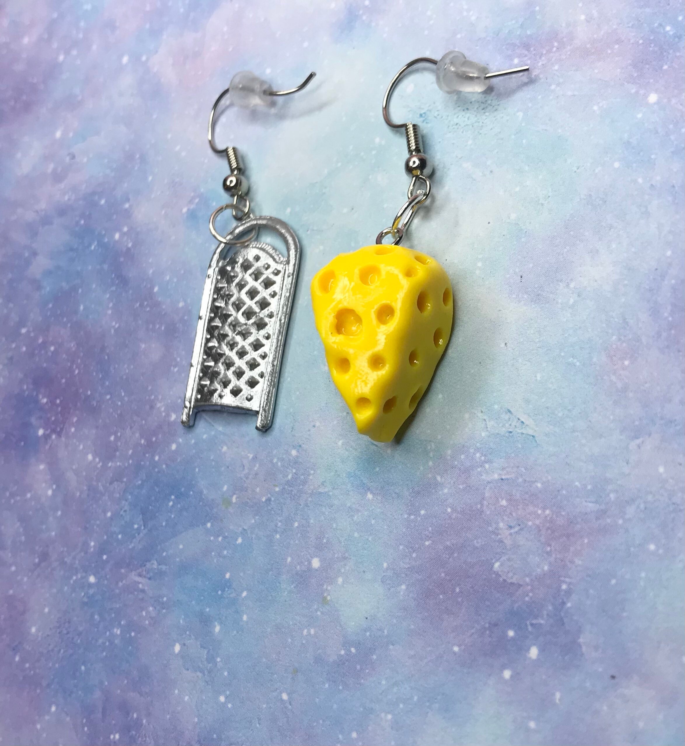 Cheese Earrings Cheese Grater Earrings Cheese Jewelry Etsy
