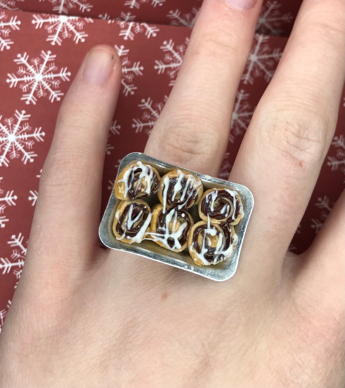 Cinnamon Rolls Ring Cinnamon Roll Jewelry Breakfast Jewelry Etsy