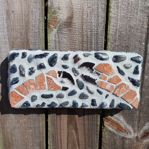Stoned: Mosaic stone crab claws original handmade folk art