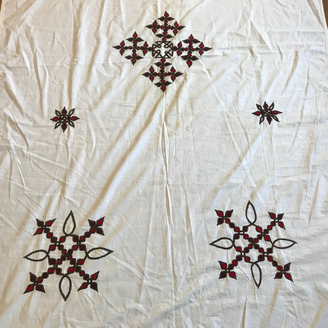 Large Cotton Vintage Ethiopian Bed Covering Traditional Etsy UK