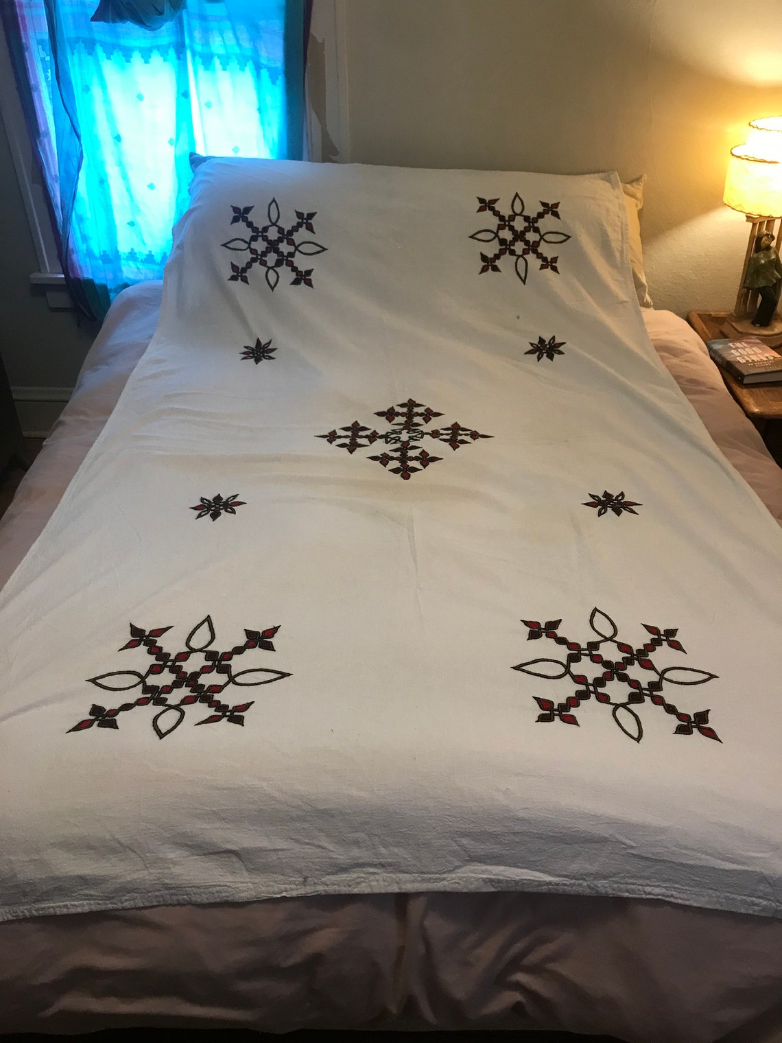 Large Cotton Vintage Ethiopian Bed Covering Traditional Etsy UK