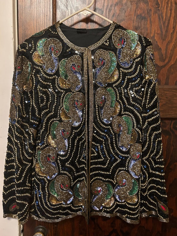 Absolutely Stunning Vintage 1970s/1980s Sequin Jac