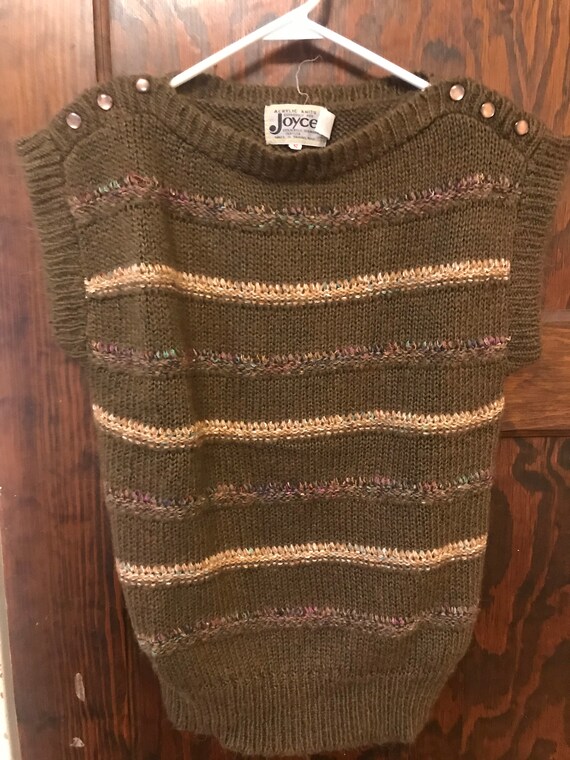 Vintage acrylic/wool/nylon knit sweater vest-very 
