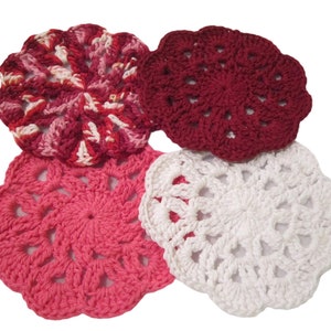 Vintage Round Cotton Crochet Coasters - Doilies