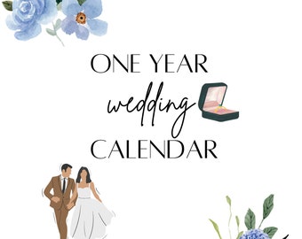 12 Month Wedding Planning Calendar and Checklist