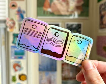 Glaze Tester Tile Holographic Vinyl Sticker
