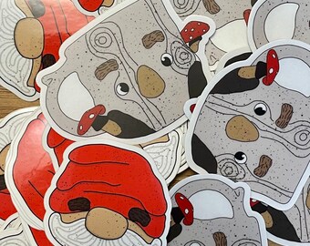 Mushroom Mug/Gnome Sticker