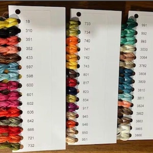 Pre sorted DMC Cross Stitch Threads genuine - Pick your own colours - PYO - Half length 4m skeins 6 strands